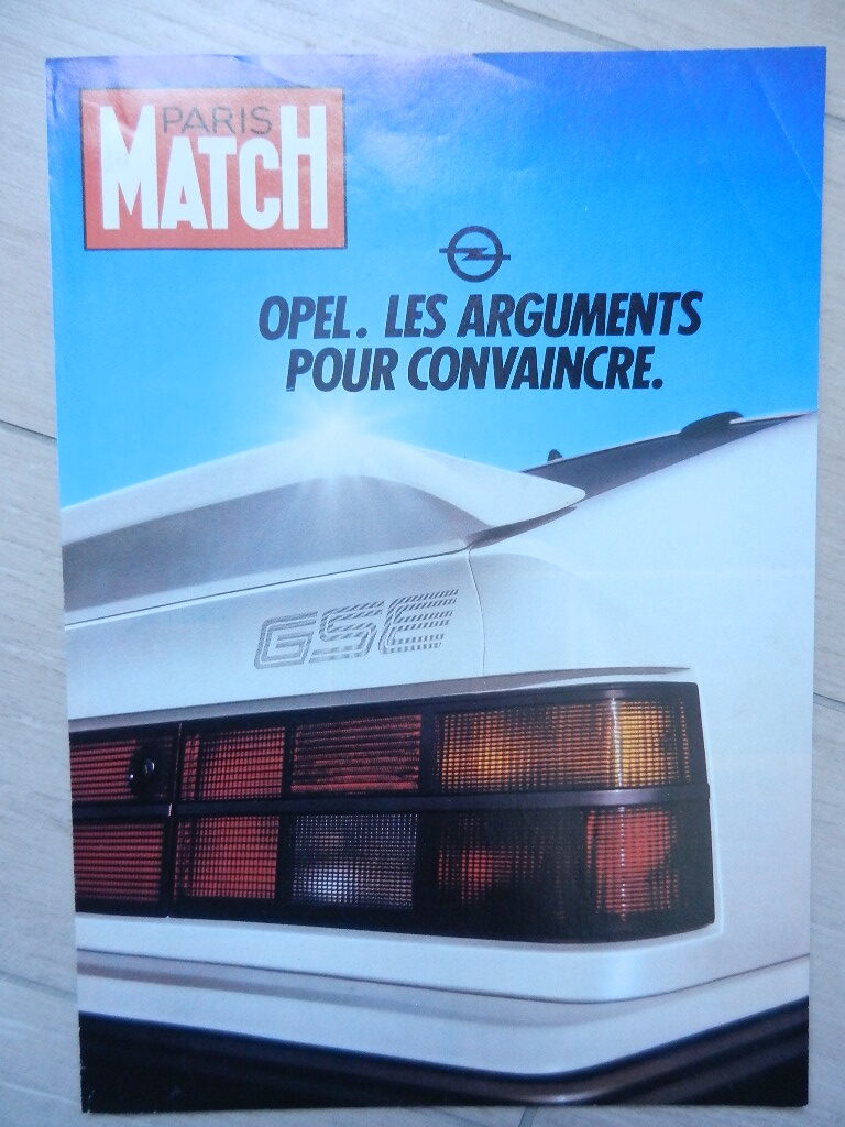 Catalogue Opel gamme 1983 Paris Match