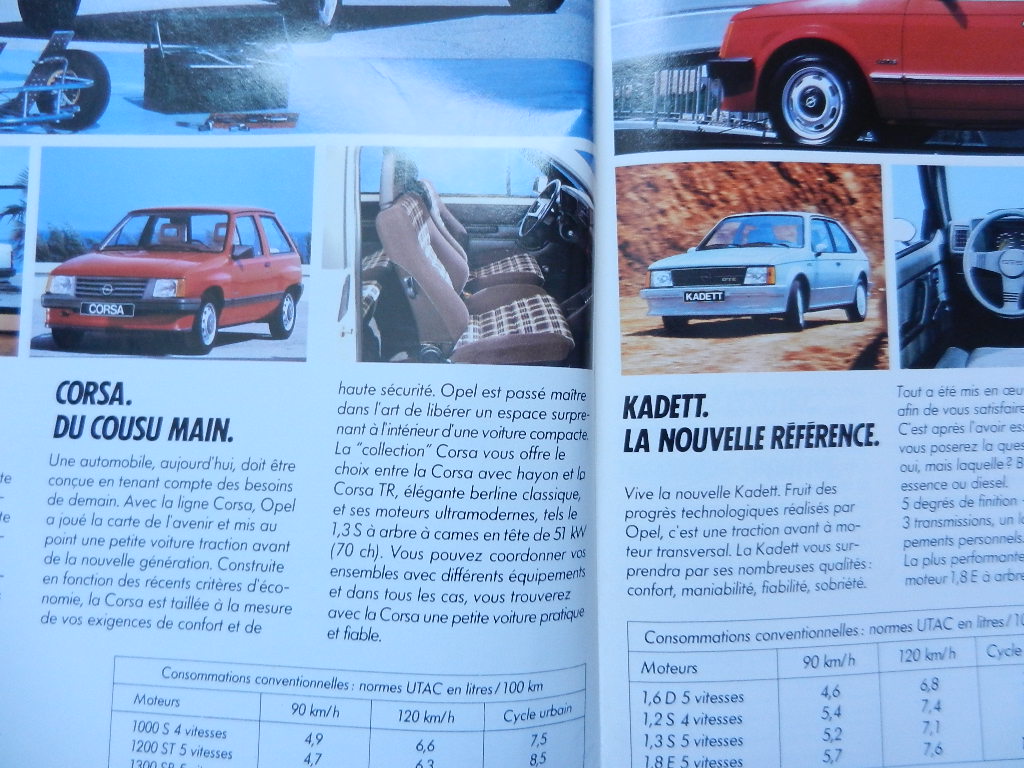 Catalogue Opel gamme 1983 Paris Match – Image 2
