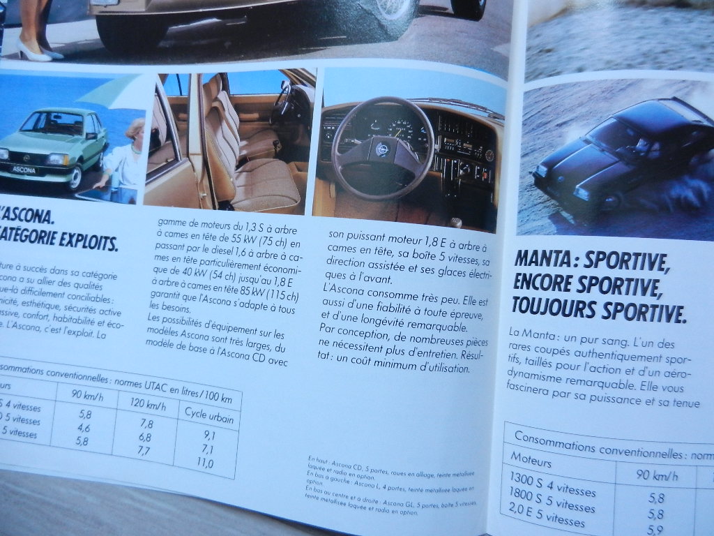 Catalogue Opel gamme 1983 Paris Match – Image 3