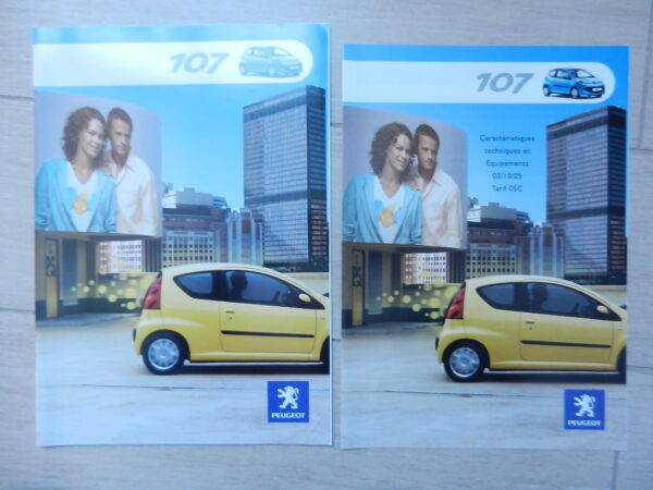 Catalogue Peugeot 107 2005 / 08