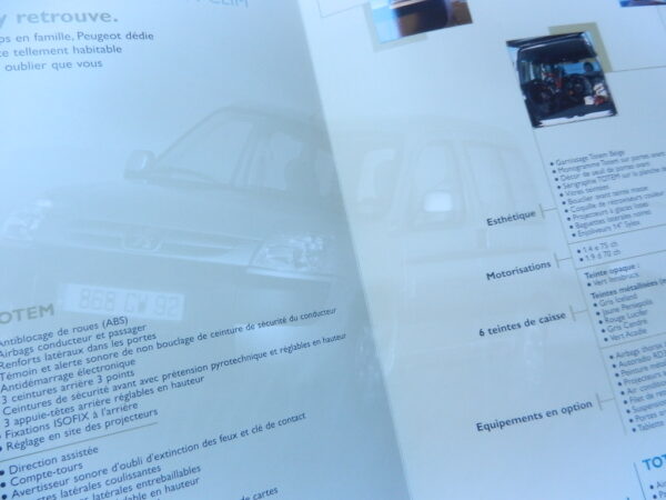 Catalogue Peugeot Partner TOTEM 2005 – Image 2