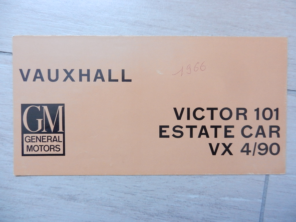 Catalogue Vauxhall Victor 101 Estate Car VX 4/90 1966 Suisses