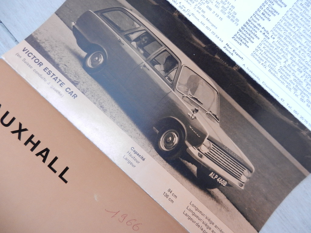 Catalogue Vauxhall Victor 101 Estate Car VX 4/90 1966 Suisses – Image 3