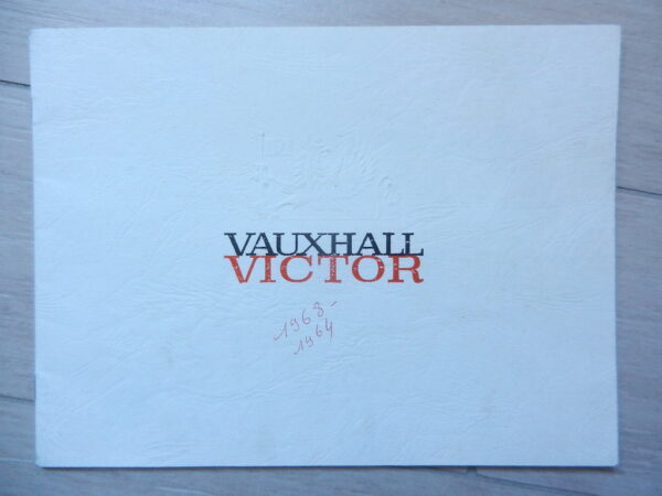 Catalogue Vauxhall Victor 1963 / 1964 Suisses