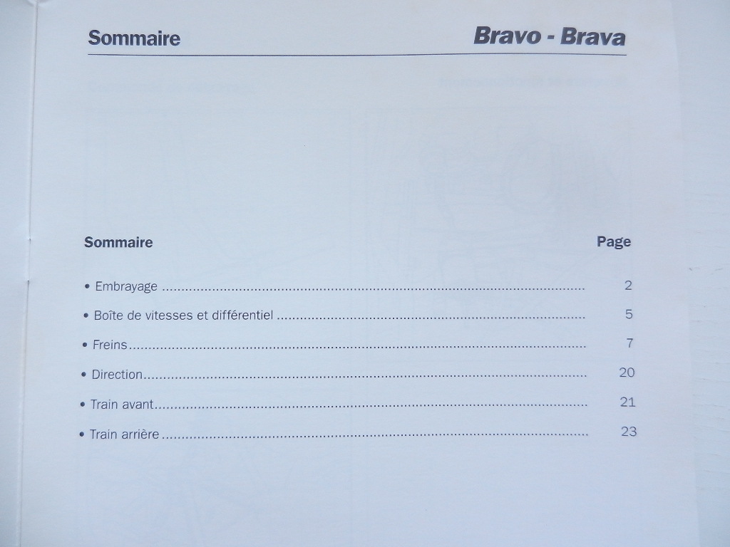 Fiat Bravo - Brava Embrayage Boite Freins Direction Trains av et ar 1995 – Image 3