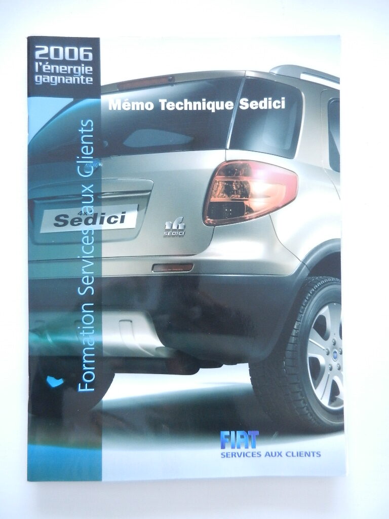 Fiat Sedici formation services aux clients 2006