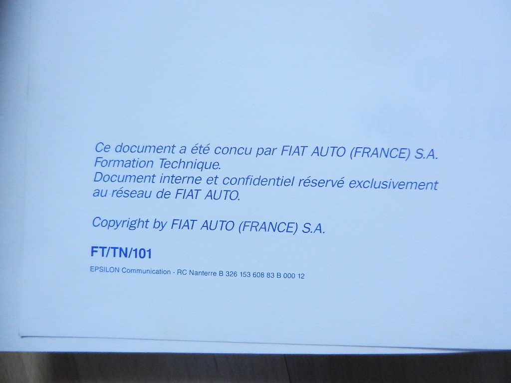 Fiat Tipo 2.0 i.e. 16v livret technique – Image 2