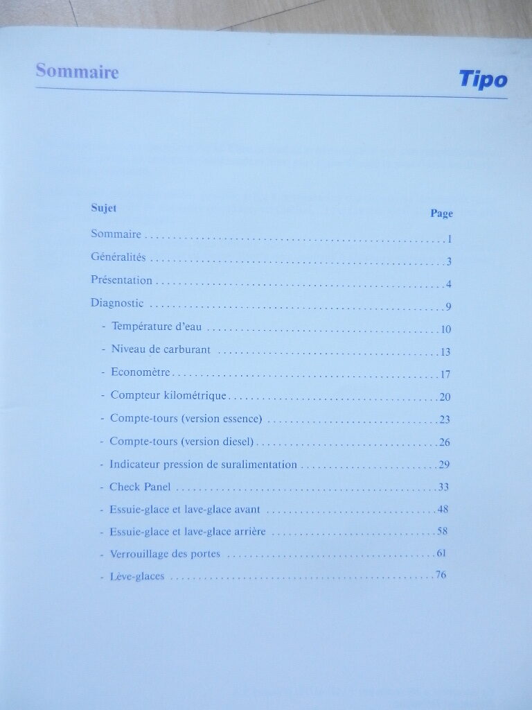 Fiat Tipo équipement électrique 1988 – Image 2