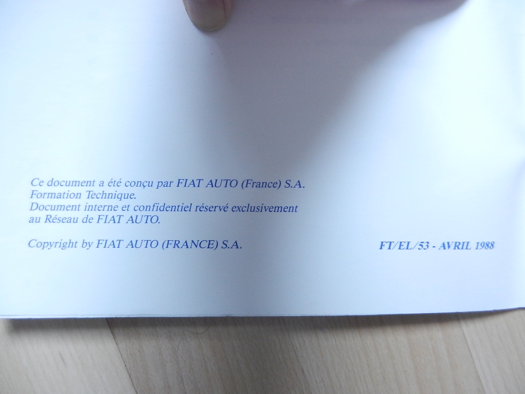 Fiat Tipo équipement électrique 1988 – Image 3