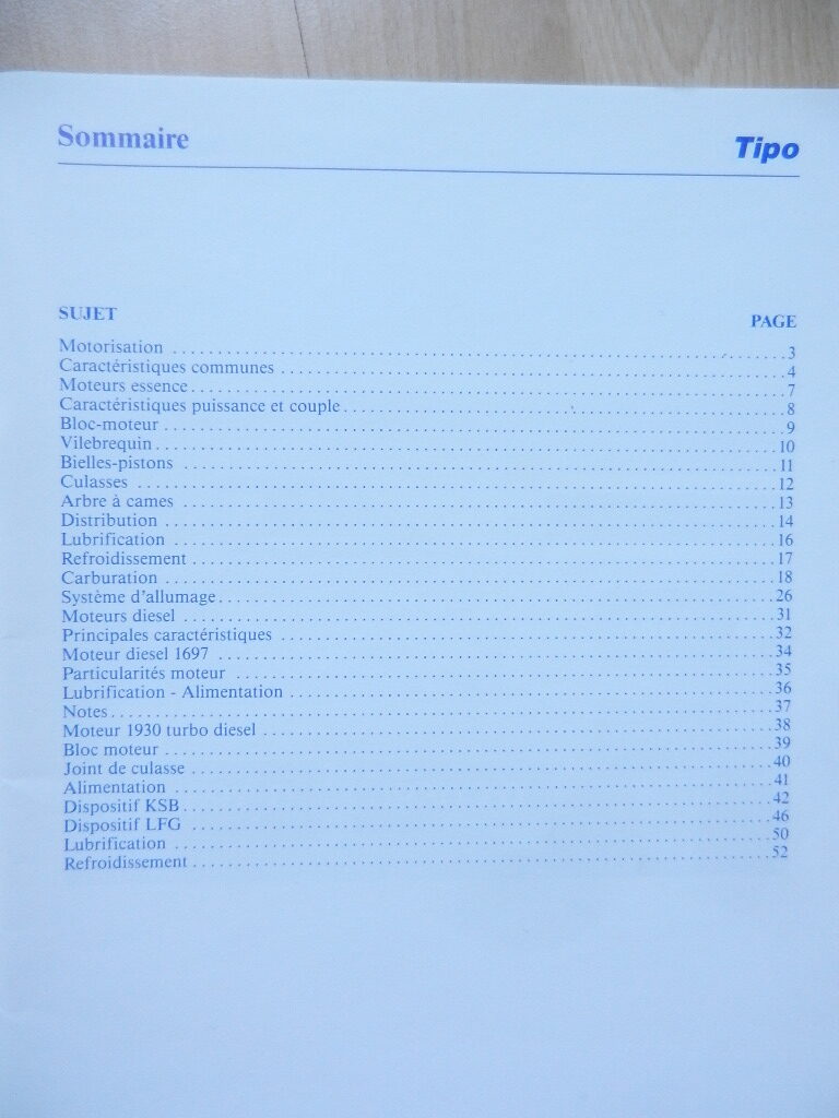 Fiat Tipo Moteurs 1372 1580 1697 D 1930 TD – Image 2