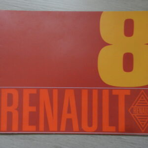 Catalogue Renault R8 1969