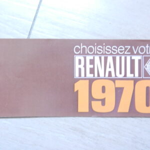 Catalogue Renault gamme 1970