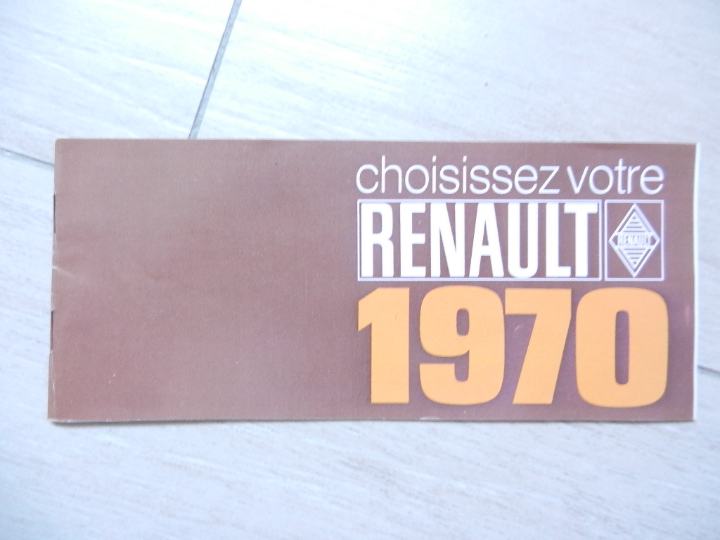 Catalogue Renault gamme 1970
