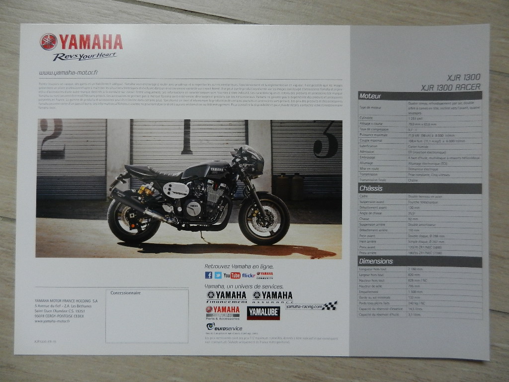 Catalogue Yamaha 2015 XJR 1300 / XJR 300 Racer – Image 3
