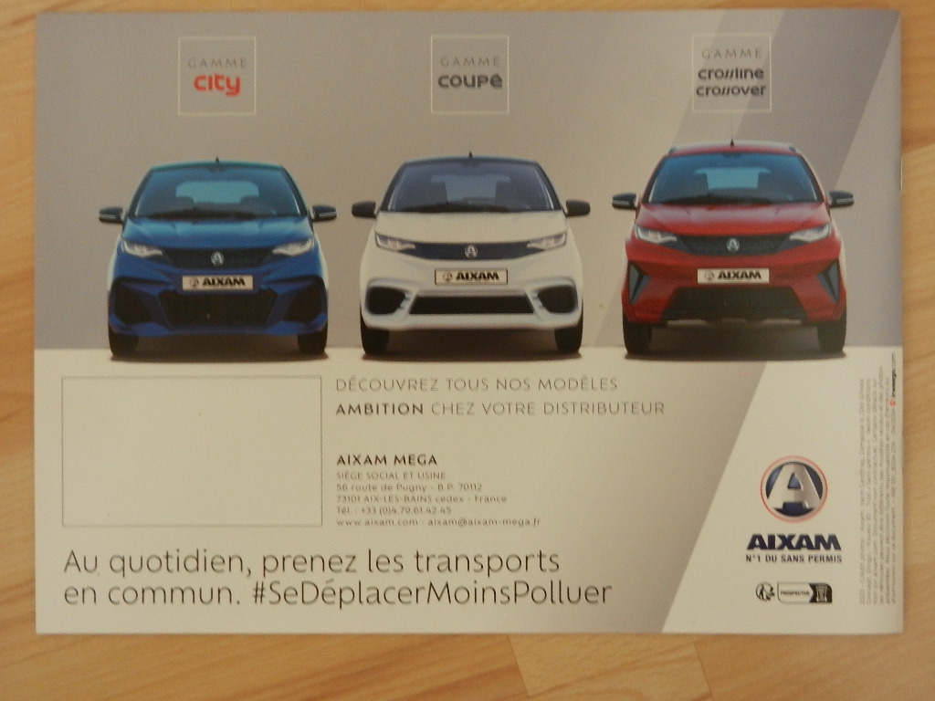Catalogue Aixam Gamme Ambition CITY 2024 – Image 3