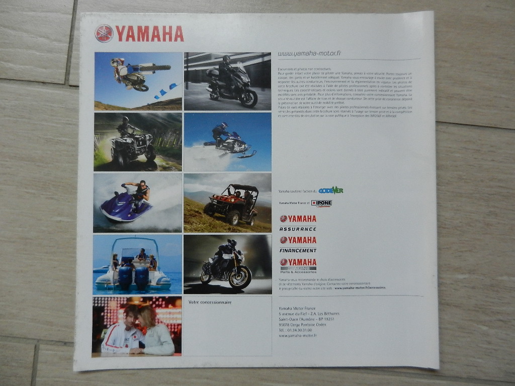 Catalogue Yamaha 2011 Motos Tout-Terrain – Image 3