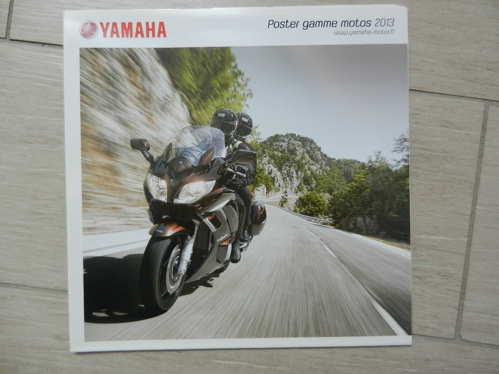 Catalogue Yamaha 2013 Poster Gamme Motos