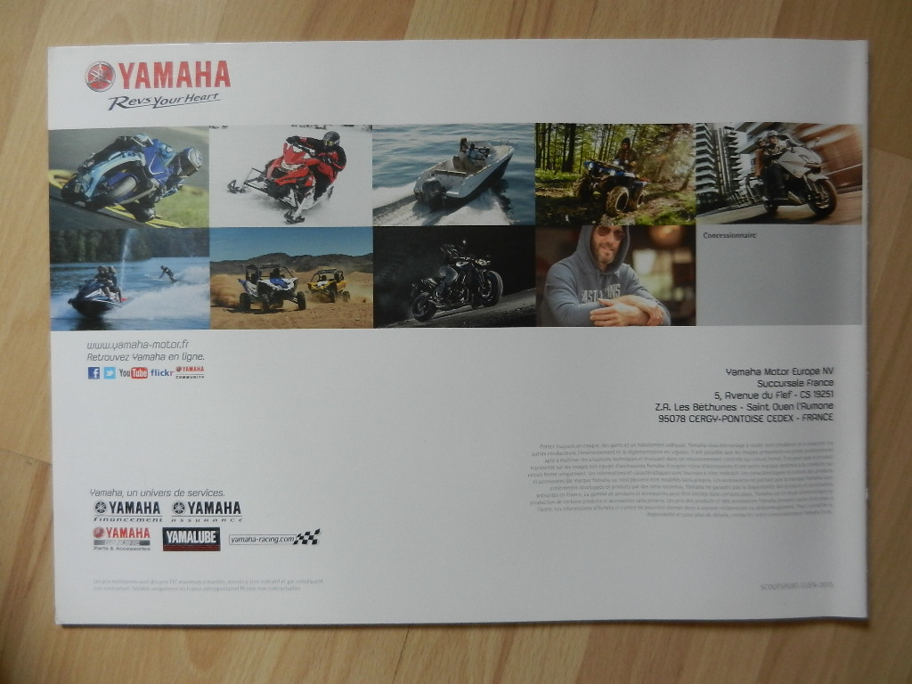 Catalogue Yamaha 2015 Scooters Sportifs – Image 3