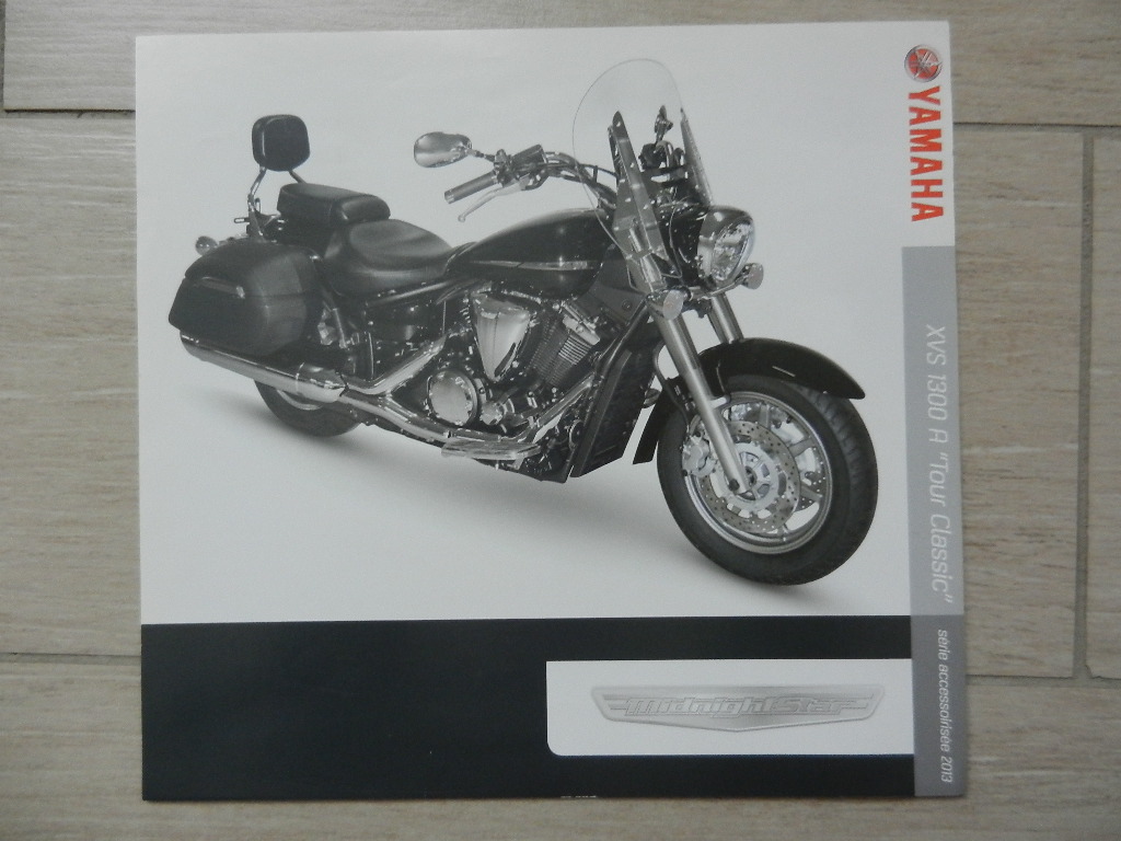 Catalogue Yamaha 2013 XVS 1300 A Tour Classic série accessoirisée