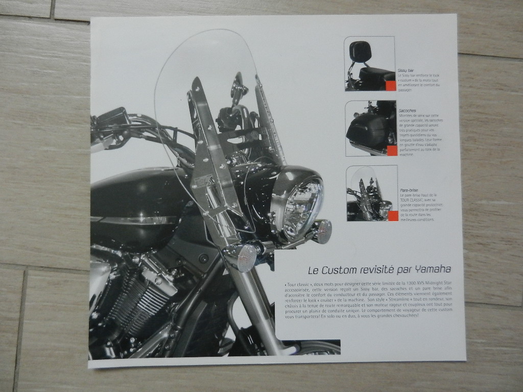 Catalogue Yamaha 2013 XVS 1300 A Tour Classic série accessoirisée – Image 2