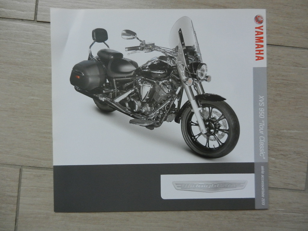 Catalogue Yamaha 2013 XVS 950 Tour Classic série accessoirisée
