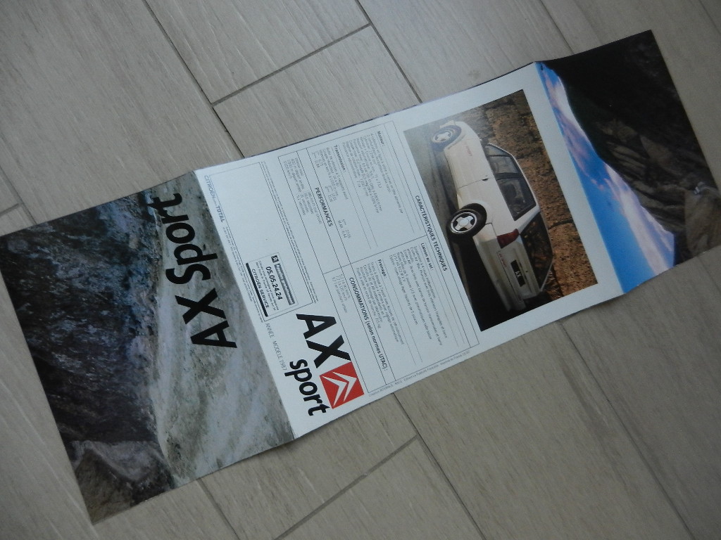 Catalogue Citroën AX Sport 1987 – Image 4