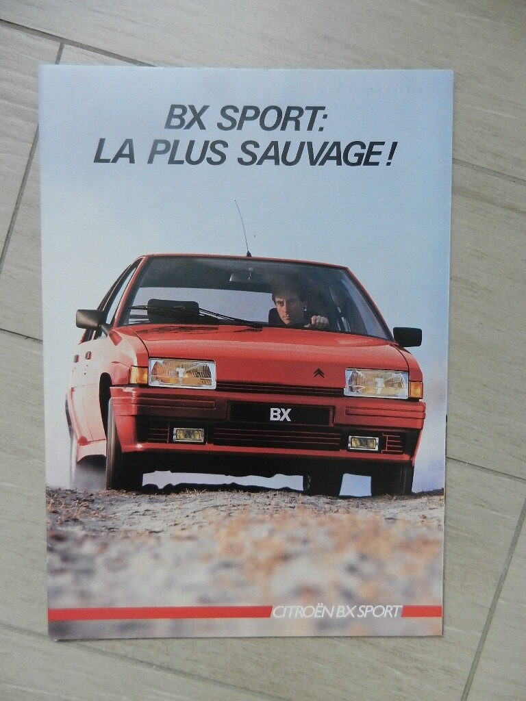 Catalogue Citroën BX Sport 1985