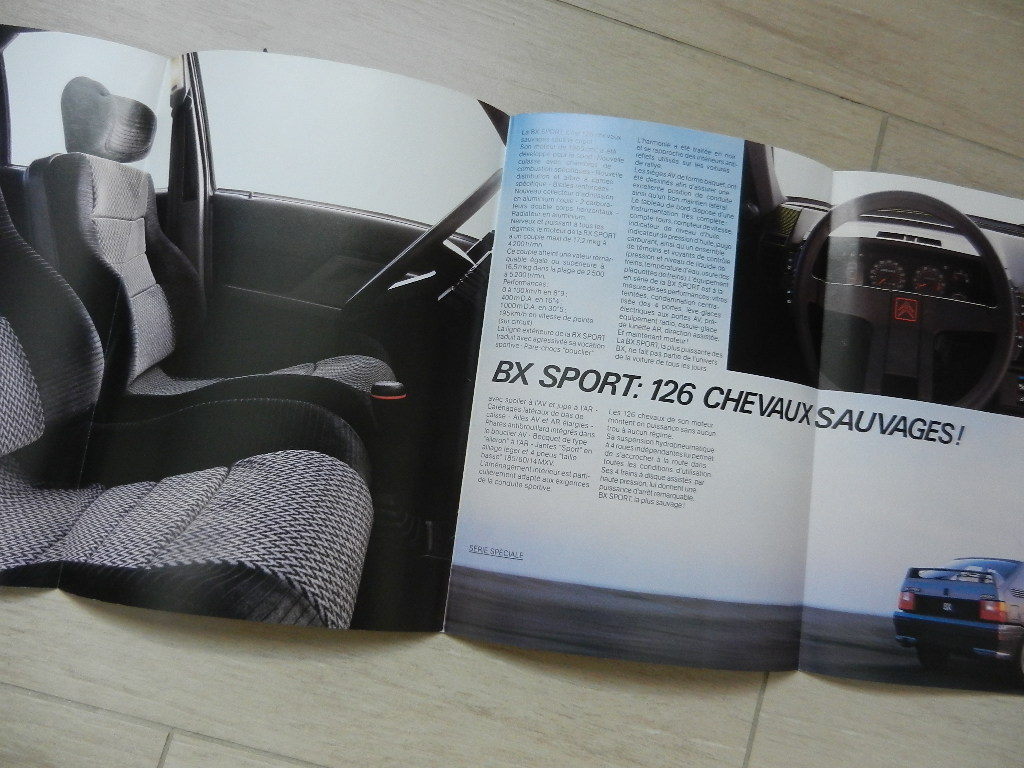 Catalogue Citroën BX Sport 1985 – Image 5