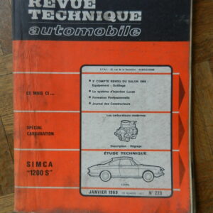 RTA N° 273 Simca 1200 S