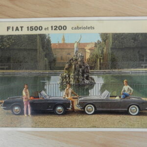 Carte postal FIAT 1500 et 1200 cabriolets