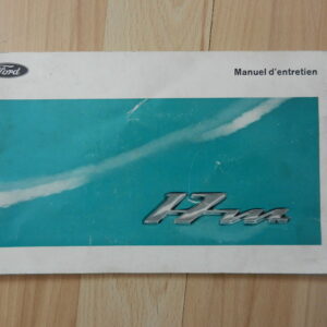 Notice d'utilisation Ford Taunus 17m 1968