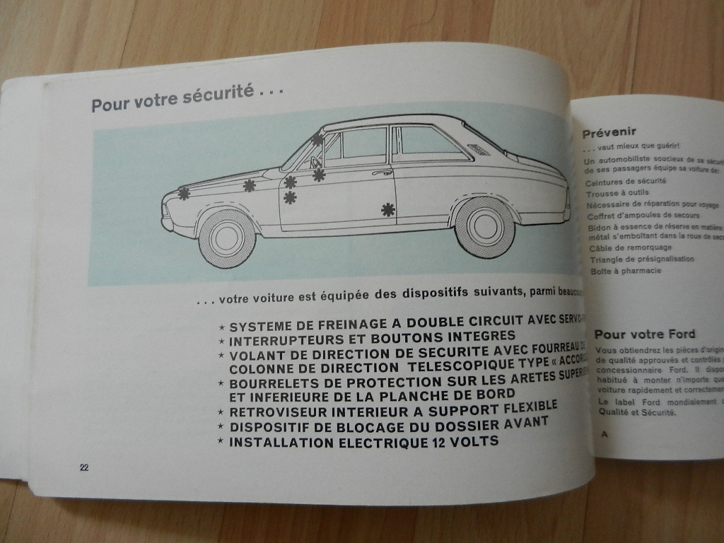 Notice d'utilisation Ford Taunus 17m 1968 – Image 2