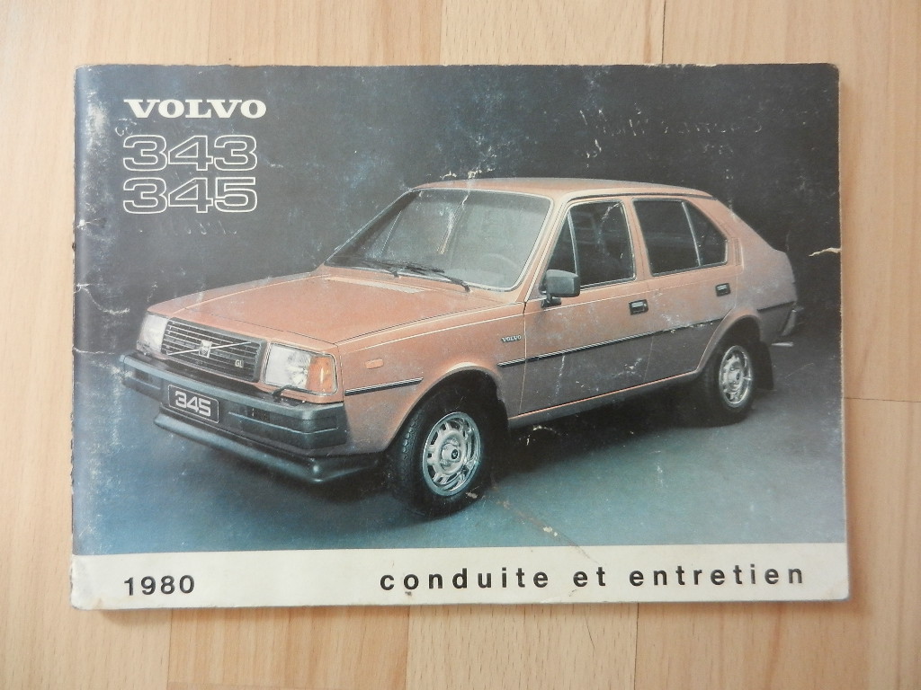 Notice d'utilisation Volvo 343 / 345 1980