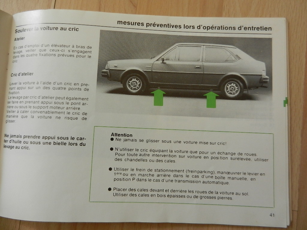 Notice d'utilisation Volvo 343 / 345 1980 – Image 2