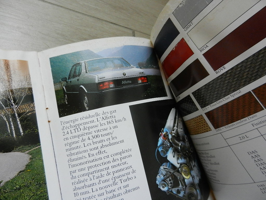 Catalogue Alfa Roméo Alfetta série 3 – Image 3
