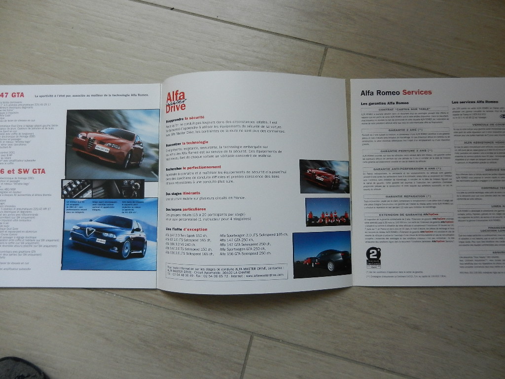 Catalogue Alfa Roméo gamme automne 2004 – Image 2