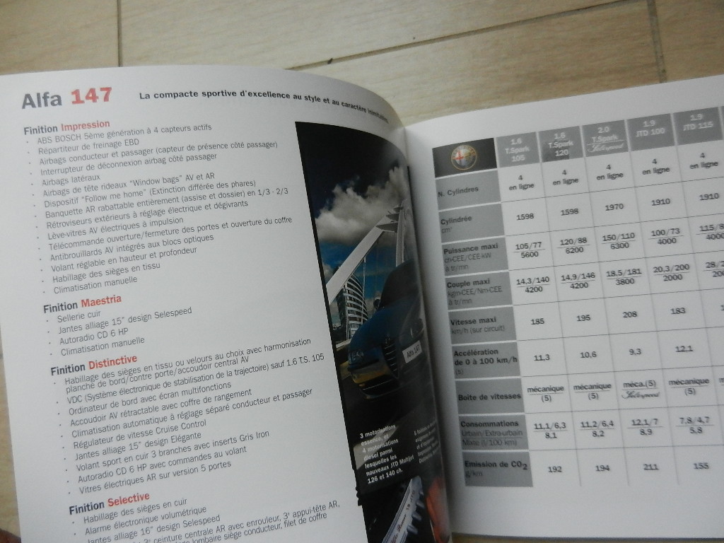 Catalogue Alfa Roméo gamme automne 2004 – Image 4