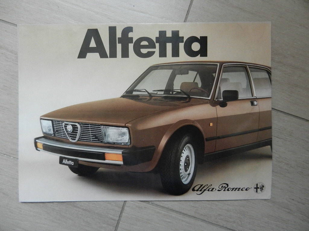 Catalogue Alfa Roméo Alfetta 1982