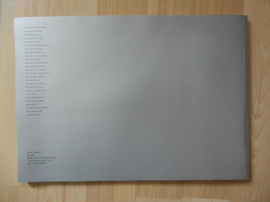Catalogue Audi Tarif Gamme 2005 – Image 4