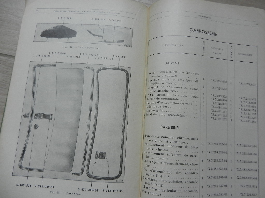 Catalogue de pièces de rechanges Renault Primaquatre type KZ18 1934 – Image 3