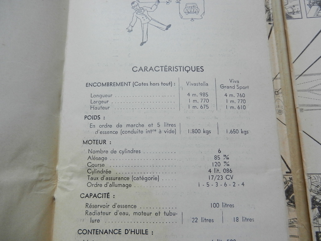 Notice d'utilisation / entretien Renault Vivastella type BDZ1 & Viva Grand Sport type BDV1 1939 – Image 4