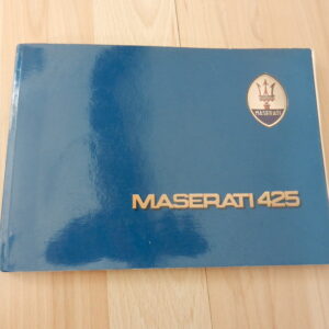 Notice d'utilisation Maserati 425 biturbo 1984