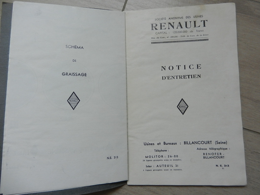 Notice s'utilisation Renault Vivastella type ZA3 – Image 2