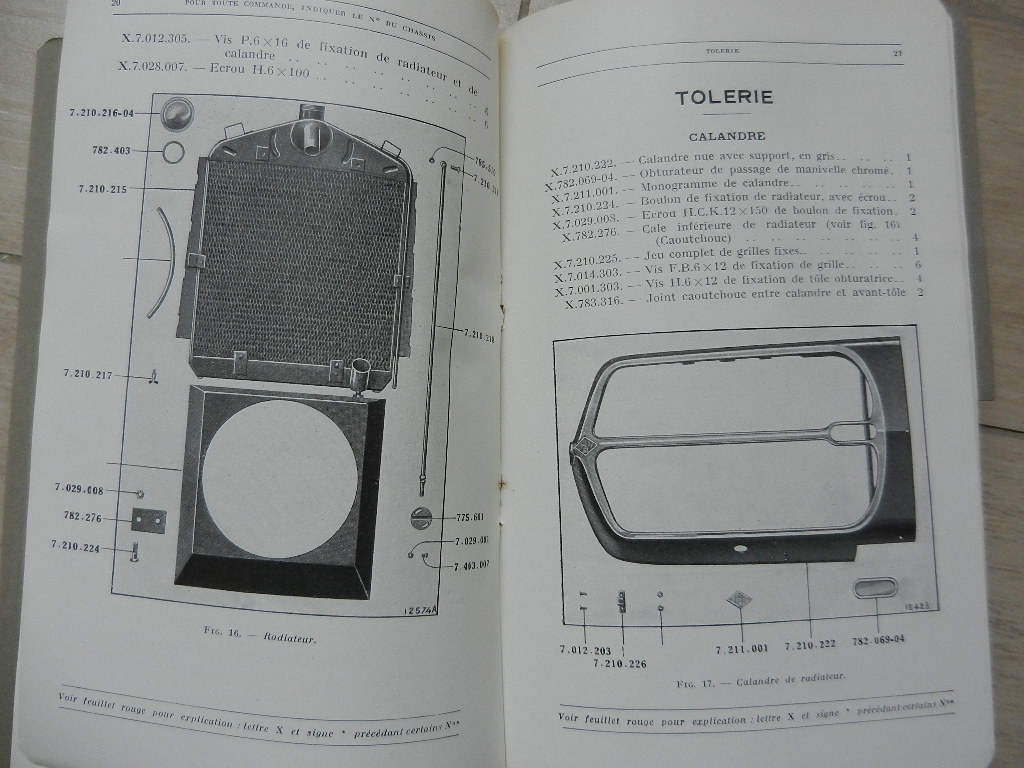 Catalogue de pièces de rechanges Renault Camionnette 8 cv Type YPB 1933 – Image 3