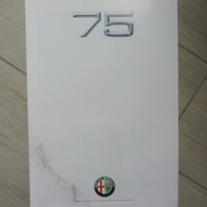Catalogue Alfa Roméo 75