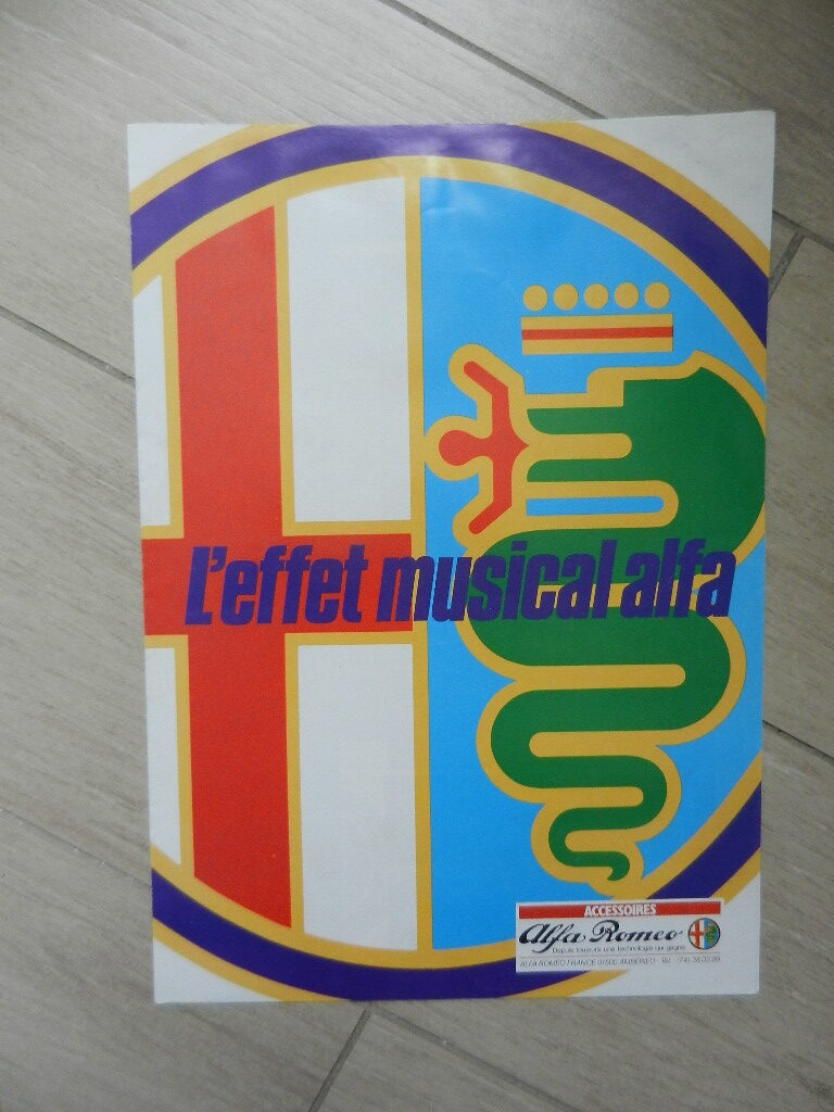 Catalogue Alfa Roméo Accessoires l'effet musical alfa