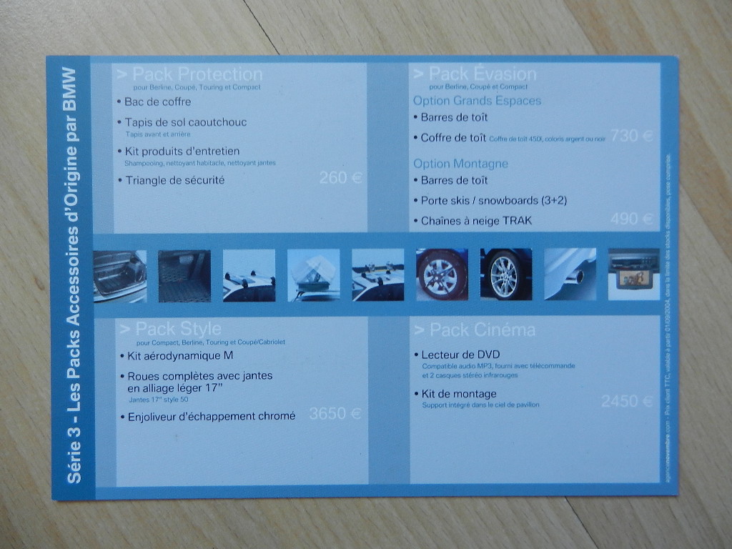 Catalogue BMW Accessoires d'origine Bmw série 3 E46 2004 – Image 2