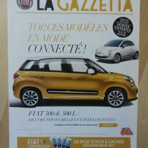 catalogue Fiat La Gazzetta janvier 2013 Top, ces modèles en mode connecté !