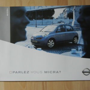Catalogue Nissan Micra 2003