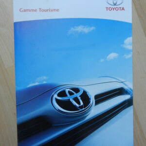 Catalogue Toyota Gamme Tourisme 2004